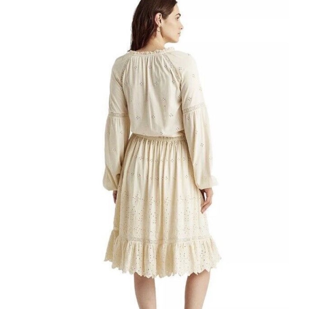 Lauren RL Black Label Cottagecore Romantic Eyelet Lace Dress w MEASUREMENTS! - Picture 6 of 16